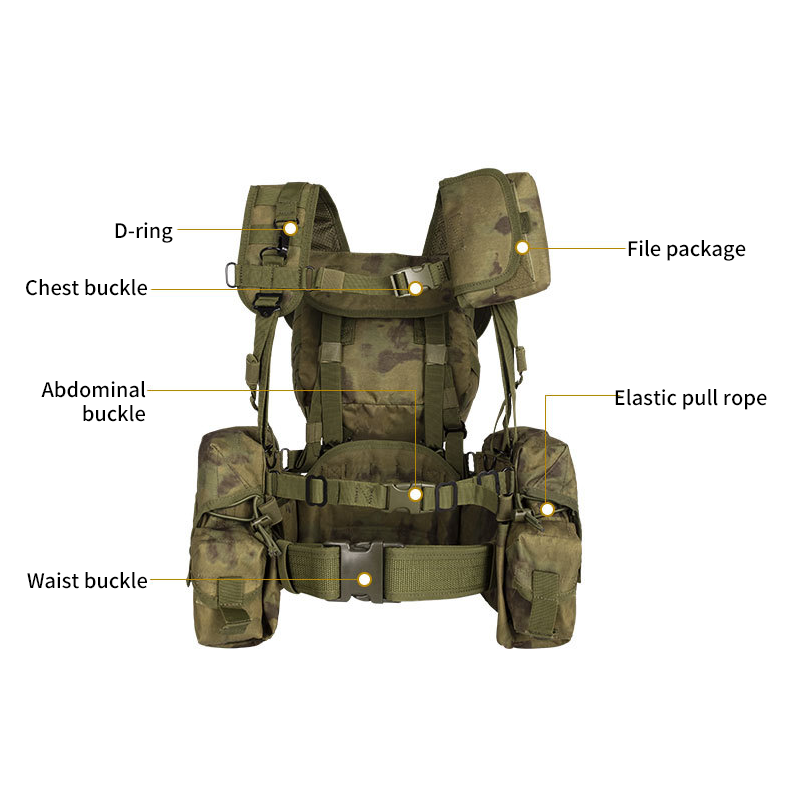 SABADO Camo Army Tactical Gear Gilet de Chasse Réglable Respirant Gilet de Combat Léger