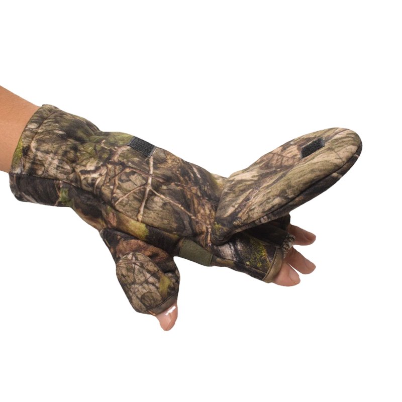 SABADO Winter Camouflage Half Finger Flip Gants Mitaines tactiques