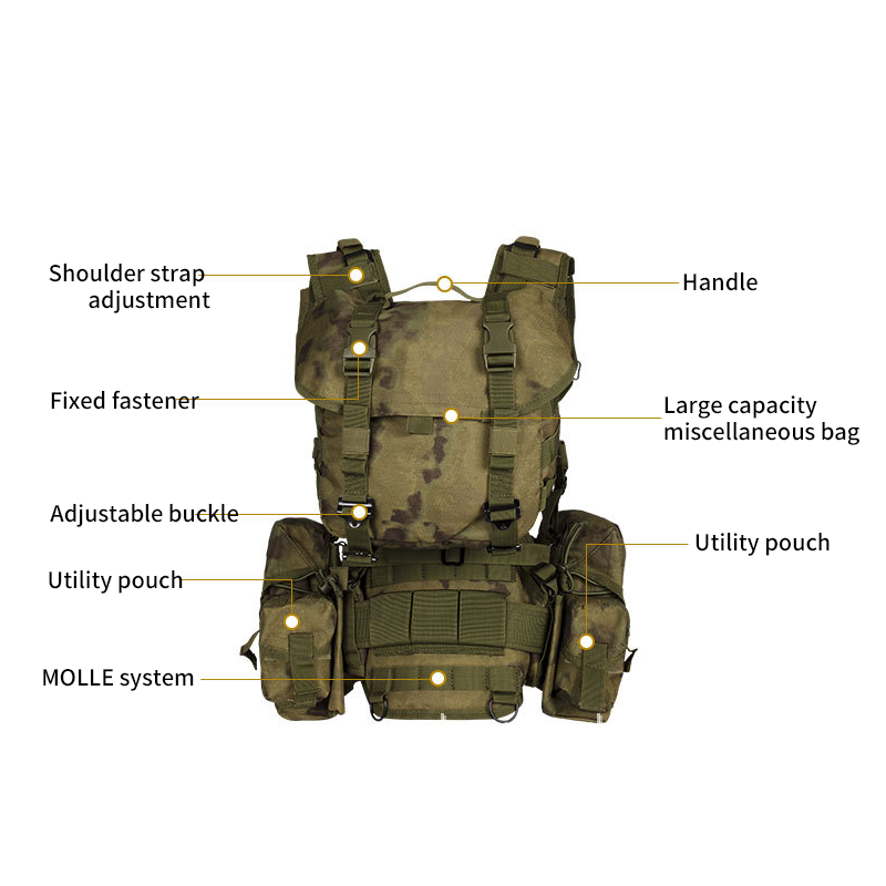 SABADO Camo Army Tactical Gear Gilet de Chasse Réglable Respirant Gilet de Combat Léger