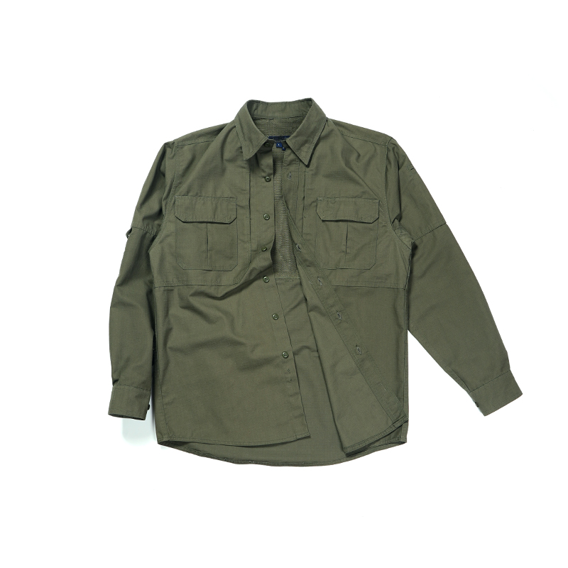 SABADO – chemise tactique professionnelle à manches longues, personnalisée, verte, légère, armée, pour l'extérieur