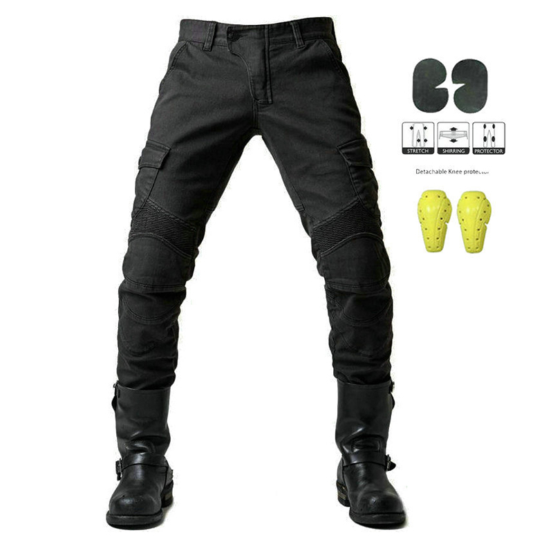 SABADO Multi poches chasse moto pantalon tactique jean pour hommes