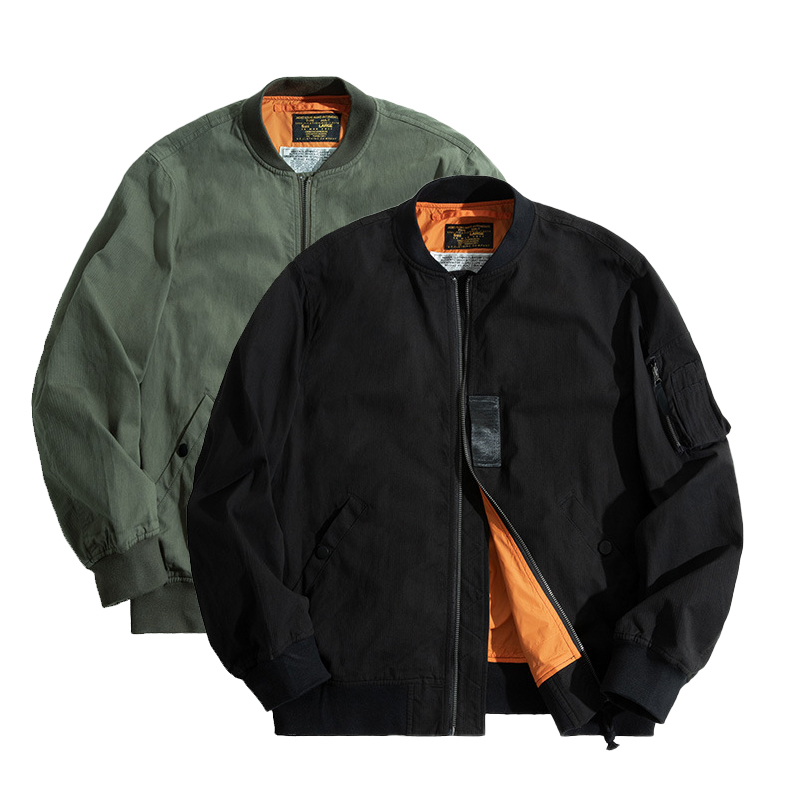 SABADO Casual Thick MA-1 Men Military Flight Bomber Jacket