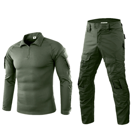 SABADO Ensemble chemise et pantalon de combat tactique pour homme Uniforme militaire à manches longues