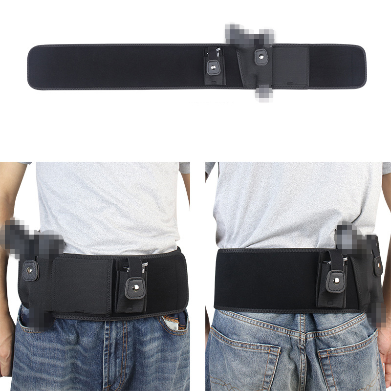 SABADO Universal Tactical Belly Band Holster Dissimulé Carry Pistolet Gun Pouch