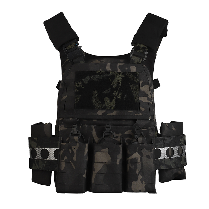 SABADO – porte-plaque léger à dégagement rapide, gilet d'extérieur tactique militaire réglable pour l'entraînement Airsoft pour adultes