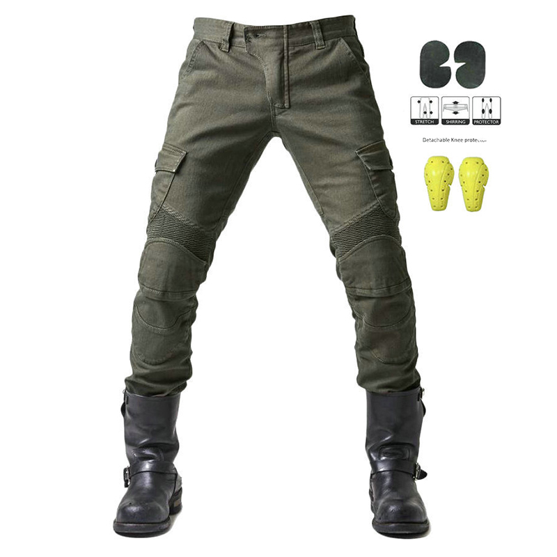 SABADO Multi poches chasse moto pantalon tactique jean pour hommes