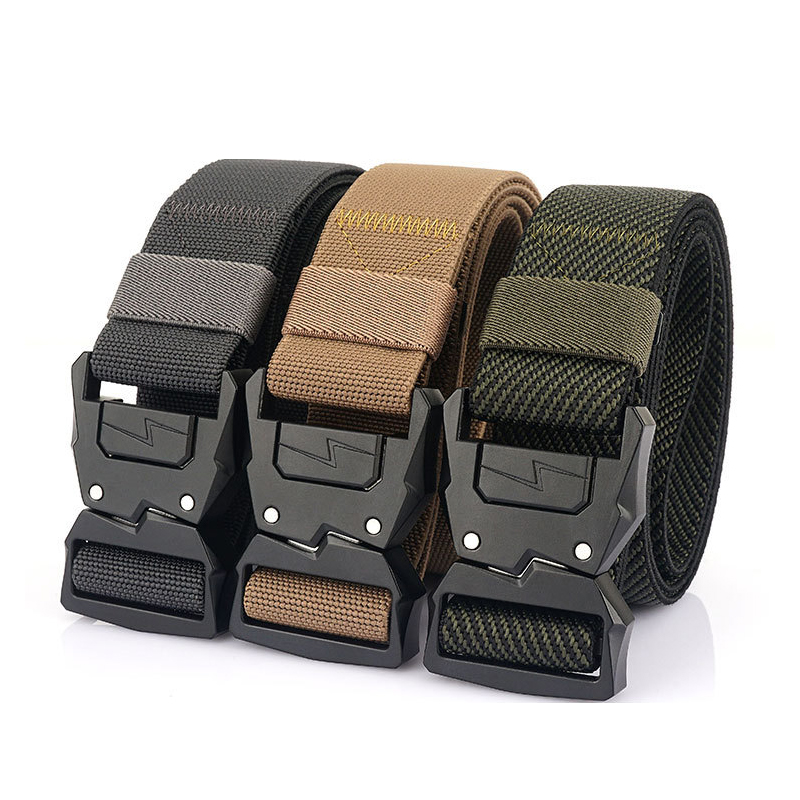 SABADO Ceinture élastique tactique réglable Airsoft Police Lightning pour homme