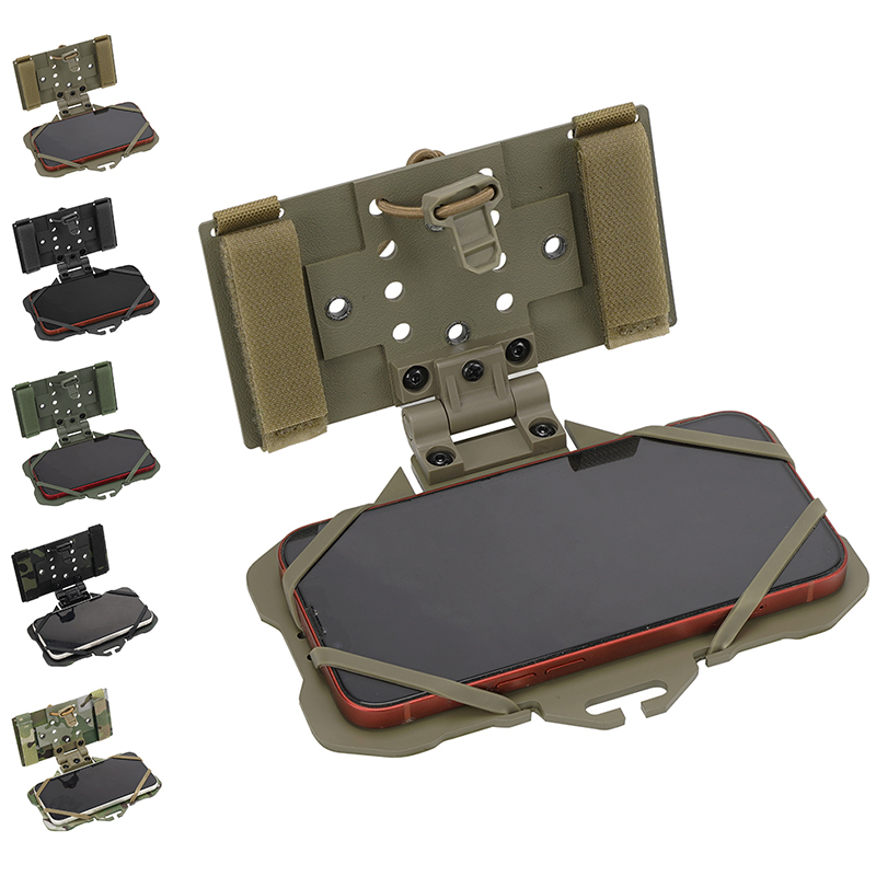 SABADO MOLLE – support de plaque pliable léger, pochette de Navigation pour téléphone portable, gilet tactique réglable, support pour téléphone portable