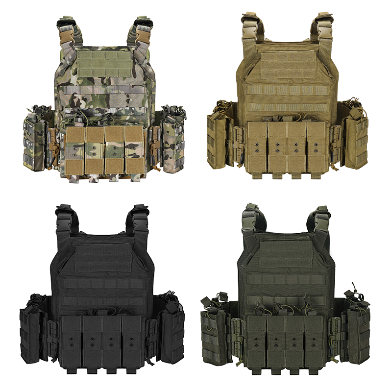 SABADO Gilet d'extérieur tactique militaire léger et réglable à dégagement rapide pour l'entraînement Airsoft pour adultes