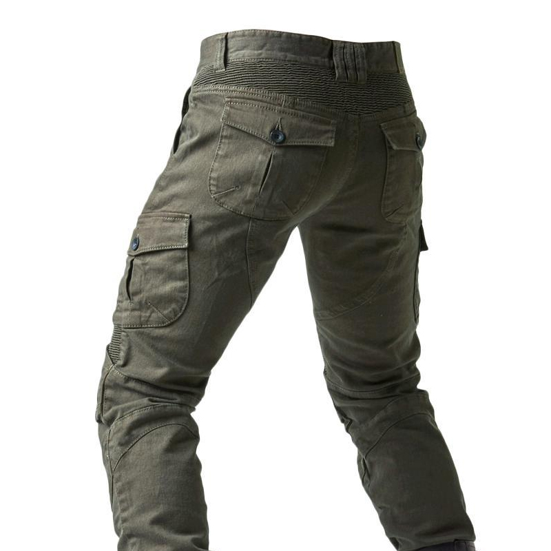 SABADO Multi poches chasse moto pantalon tactique jean pour hommes