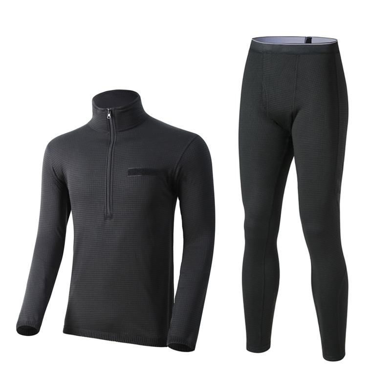 SABADO Hommes Sans Couture Cyclisme Sport Tactique Long Johns Sous-Vêtements Thermiques Ensembles