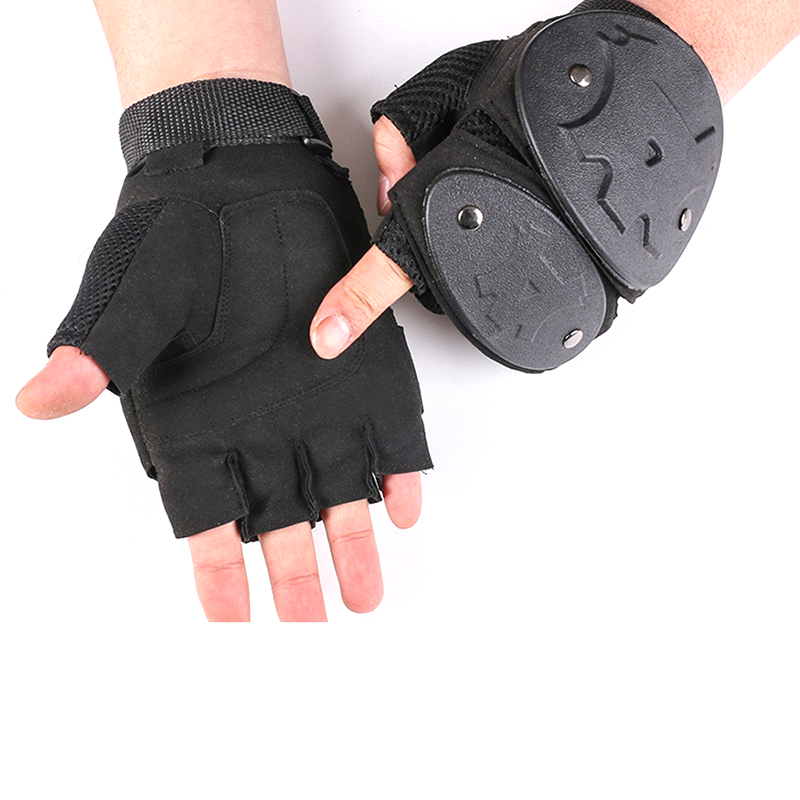 Gants de cyclisme à demi-doigts à coque dure tactique SABADO