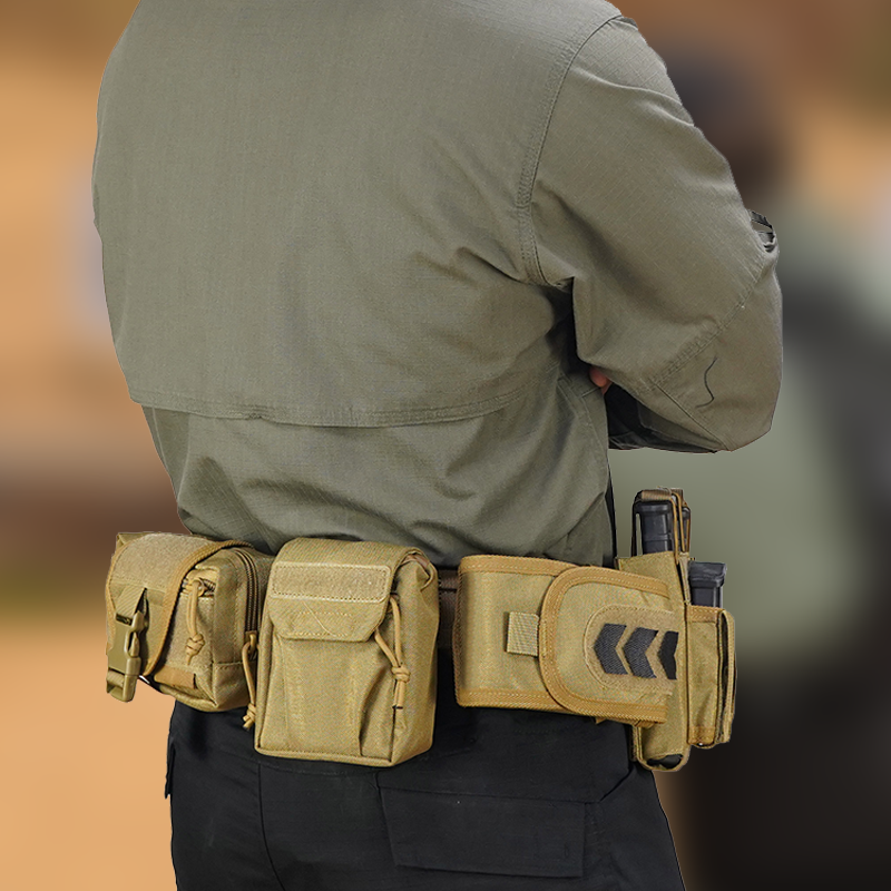 SABADO Molle ceinture de combat tactique utilitaire ceinture de Combat de guerre pour les militaires avec étui et pochettes magnétiques