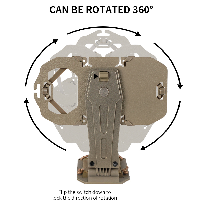 Sabado Combat 360 ° Rotation MOLLE TACTIQUE MONTRE TACILE | Porte-gilet à la poitrine de qualité militaire