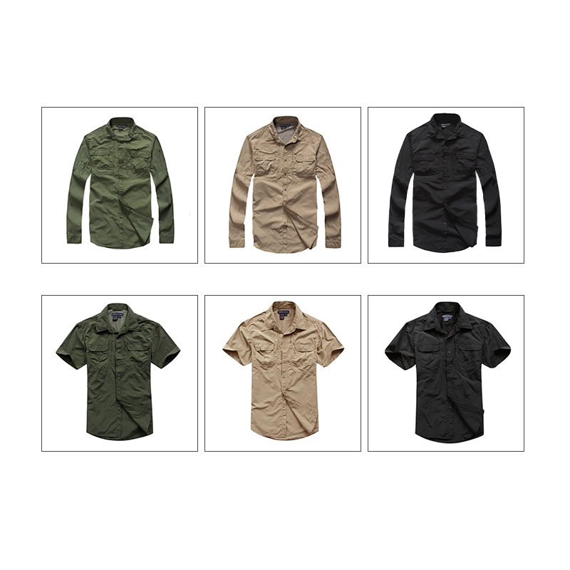 SABADO – chemise tactique professionnelle à manches longues, personnalisée, verte, légère, armée, pour l'extérieur