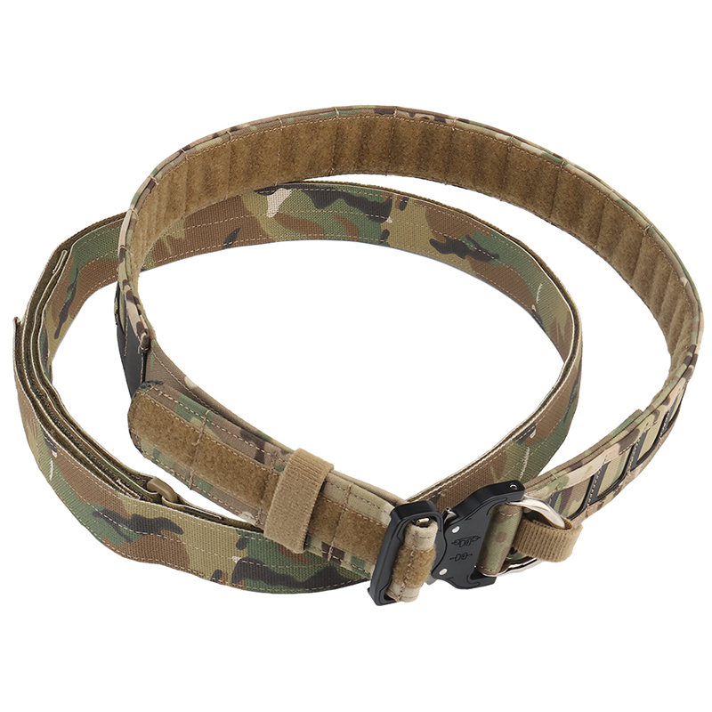 Ceinture tactique réglable de Police légère SABADO ceinture de taille Molle à boucle en métal à détachement rapide