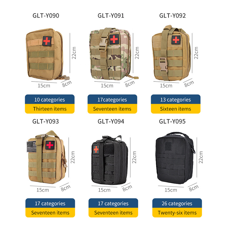 SABADO Kit de survie d'urgence et trousse de premiers secours, équipement de survie professionnel, outil d'urgence SOS avec pochette Molle