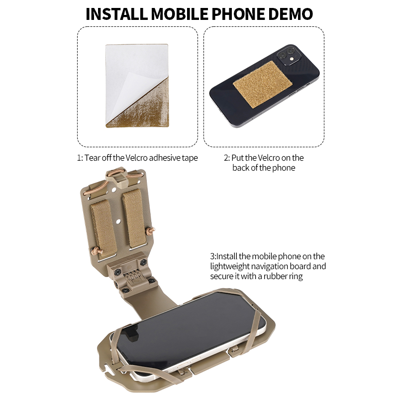 Sabado Combat 360 ° Rotation MOLLE TACTIQUE MONTRE TACILE | Porte-gilet à la poitrine de qualité militaire