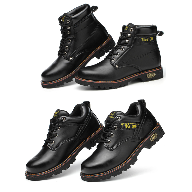 SABADO Chaussures de sécurité de travail avec embout en acier pour hommes