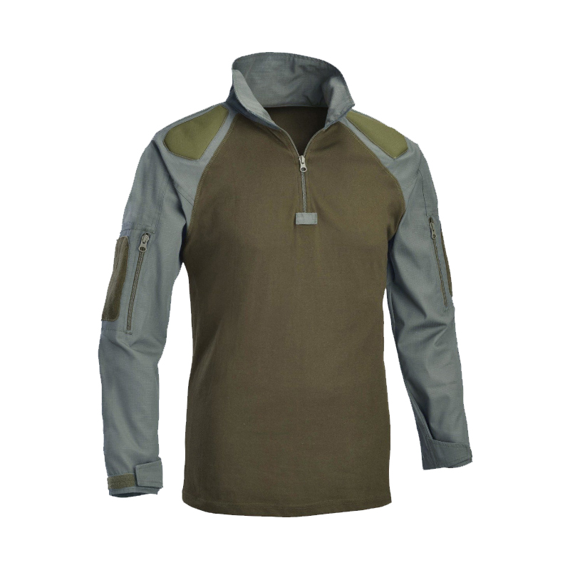 SABADO Chemise tactique légère de l'armée, chemise de combat à manches longues avec protège-bras