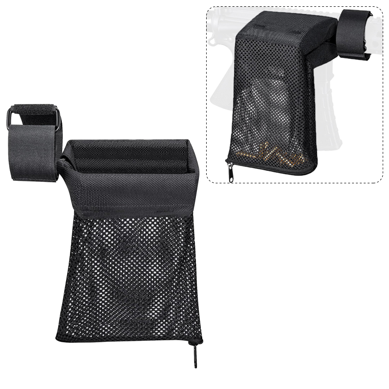 Sabado Tactical AR15 Bullet Shell Catcher Sac Nylon à base de nylon à base de nylon rapide à base de glissière pour 3 'de diamètre
