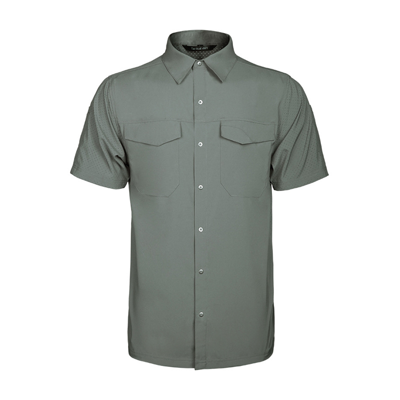 SABADO Outdoor Chemise tactique d'été à séchage rapide pour homme