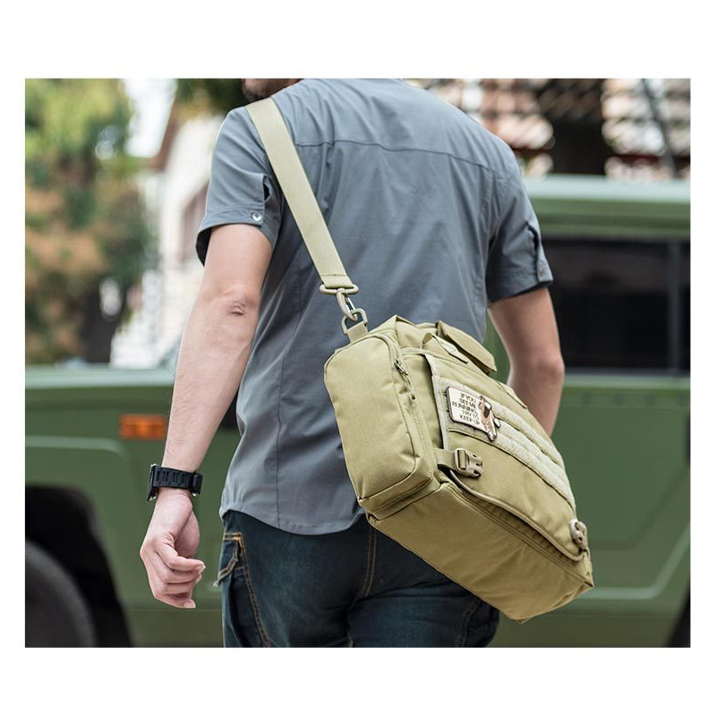 SABADO Tactical Briefcase 14 pouces Laptop Messenger Bag Sac à bandoulière Sac à main pour homme